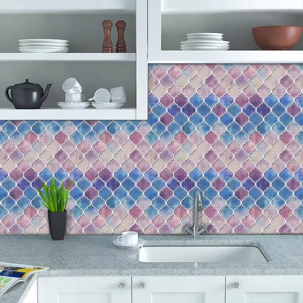 Blush & Azure Lanternscape Backsplash-Product Image1